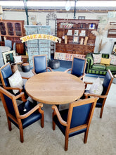 Load image into Gallery viewer, Solid Oak Table & Six Dining Chairs