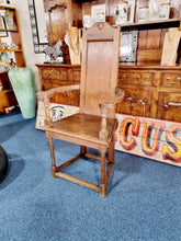 Load image into Gallery viewer, Solid Oak High Back Chair