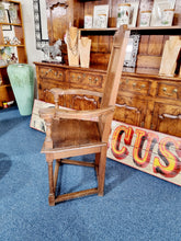 Load image into Gallery viewer, Solid Oak High Back Chair