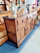Load image into Gallery viewer, Solid Carved Oak Sideboard