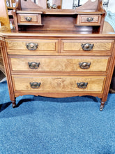 Load image into Gallery viewer, Victorian Walnut & Burr Walnut Dressing Table