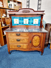 Load image into Gallery viewer, Victorian Walnut & Burr Walnut Wash Stand