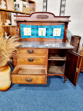 Load image into Gallery viewer, Victorian Walnut & Burr Walnut Wash Stand