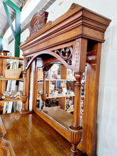 Load image into Gallery viewer, Victorian Oak Mirror Back Sideboard