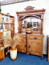 Load image into Gallery viewer, Victorian Oak Mirror Back Sideboard