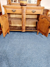 Load image into Gallery viewer, Victorian Oak Mirror Back Sideboard