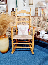 Load image into Gallery viewer, Beech Ladder Back Rocking Chair