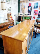 Load image into Gallery viewer, Mid Century Oak Glazed School Cupboard/Bookcase