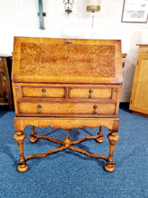 Load image into Gallery viewer, Burr Walnut Bureau In The Manner Of William & Mary