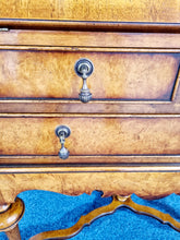 Load image into Gallery viewer, Burr Walnut Bureau In The Manner Of William & Mary
