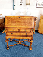 Load image into Gallery viewer, Burr Walnut Bureau In The Manner Of William & Mary