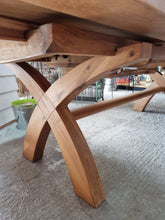 Load image into Gallery viewer, HUGE Solid Oak Refectory Diming Table