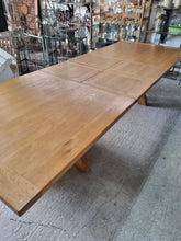 Load image into Gallery viewer, HUGE Solid Oak Refectory Diming Table