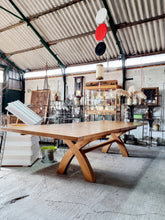 Load image into Gallery viewer, HUGE Solid Oak Refectory Diming Table