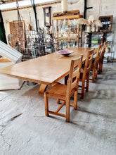 Load image into Gallery viewer, HUGE Solid Oak Refectory Diming Table
