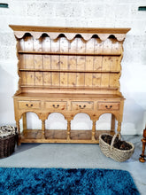 Load image into Gallery viewer, Rustic Pitch Pine Farmhouse Dresser