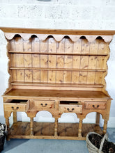 Load image into Gallery viewer, Rustic Pitch Pine Farmhouse Dresser