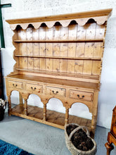 Load image into Gallery viewer, Rustic Pitch Pine Farmhouse Dresser
