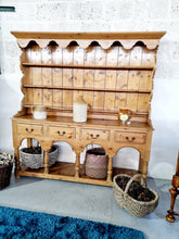 Load image into Gallery viewer, Rustic Pitch Pine Farmhouse Dresser