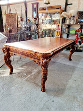 Load image into Gallery viewer, Large Ornate Dining Table & Four Ornate Dining Chairs