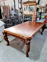 Load image into Gallery viewer, Large Ornate Dining Table & Four Ornate Dining Chairs