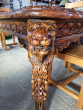 Load image into Gallery viewer, Large Ornate Dining Table & Four Ornate Dining Chairs