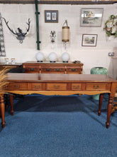 Load image into Gallery viewer, Mahogany Console, serving, sofa table With Five Drawers