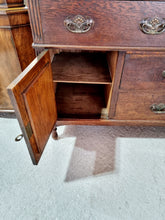 Load image into Gallery viewer, Late 19th Century Oak Art Nouveau Mirror Back Sideboard