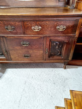 Load image into Gallery viewer, Late 19th Century Oak Art Nouveau Mirror Back Sideboard