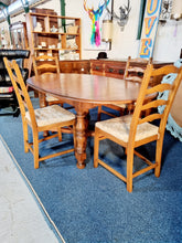 Load image into Gallery viewer, Ercol Extending Dining Table & Four Dining Chairs & One Carver - Charlotte Rose Interiors