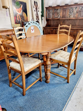 Load image into Gallery viewer, Ercol Extending Dining Table & Four Dining Chairs & One Carver - Charlotte Rose Interiors