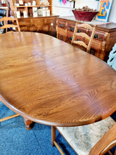 Load image into Gallery viewer, Ercol Extending Dining Table & Four Dining Chairs & One Carver - Charlotte Rose Interiors