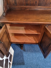 Load image into Gallery viewer, Carved Oak Glazed Dresser Handmade In The UK
