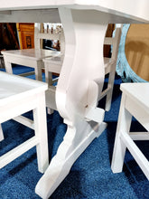 Load image into Gallery viewer, White Marble Top Dining Table & Six Dining Chairs