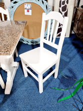 Load image into Gallery viewer, White Marble Top Dining Table & Six Dining Chairs