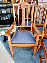 Load image into Gallery viewer, Set Of Six Victorian Arts & Crafts Dining Chairs