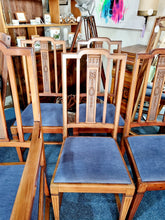 Load image into Gallery viewer, Set Of Six Victorian Arts & Crafts Dining Chairs