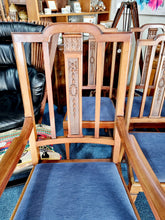 Load image into Gallery viewer, Set Of Six Victorian Arts & Crafts Dining Chairs