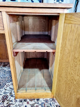 Load image into Gallery viewer, Vintage Oak Kneehole Desk