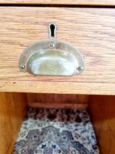 Load image into Gallery viewer, Vintage Oak Kneehole Desk