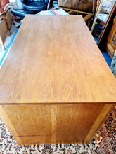 Load image into Gallery viewer, Vintage Oak Kneehole Desk