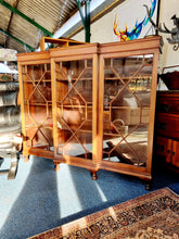 Load image into Gallery viewer, Mahogany Breakfront Bookcase