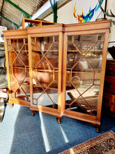 Load image into Gallery viewer, Mahogany Breakfront Bookcase