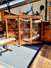 Load image into Gallery viewer, Mahogany Breakfront Bookcase