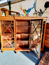 Load image into Gallery viewer, Mahogany Breakfront Bookcase