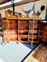 Load image into Gallery viewer, Mahogany Breakfront Bookcase