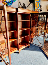 Load image into Gallery viewer, Mahogany Breakfront Bookcase