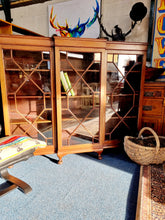 Load image into Gallery viewer, Mahogany Breakfront Bookcase