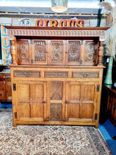 Load image into Gallery viewer, Oak Court Cupboard In The 17th Century Style