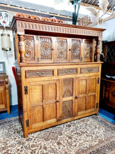 Load image into Gallery viewer, Oak Court Cupboard In The 17th Century Style
